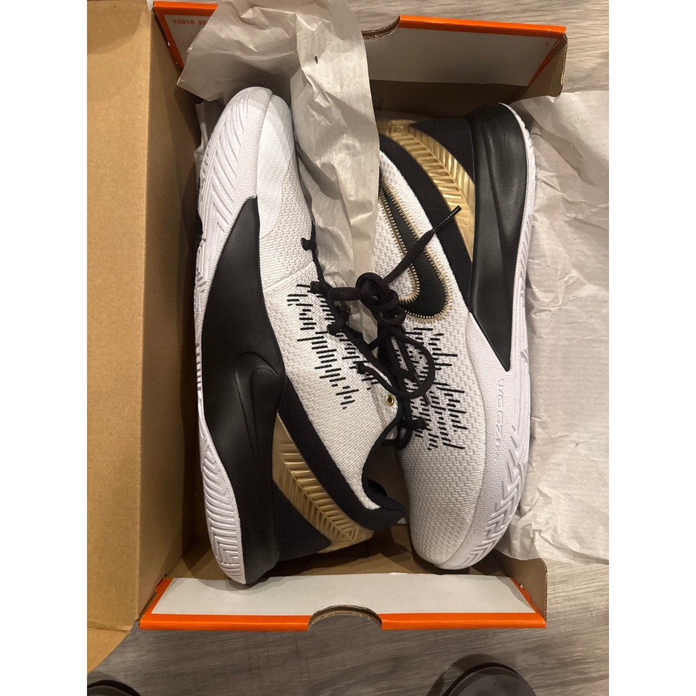 Nike Kyrie Flytrap II 2 Metallic Gold White Black AO4438-170 Men's Size 11.5 NIB